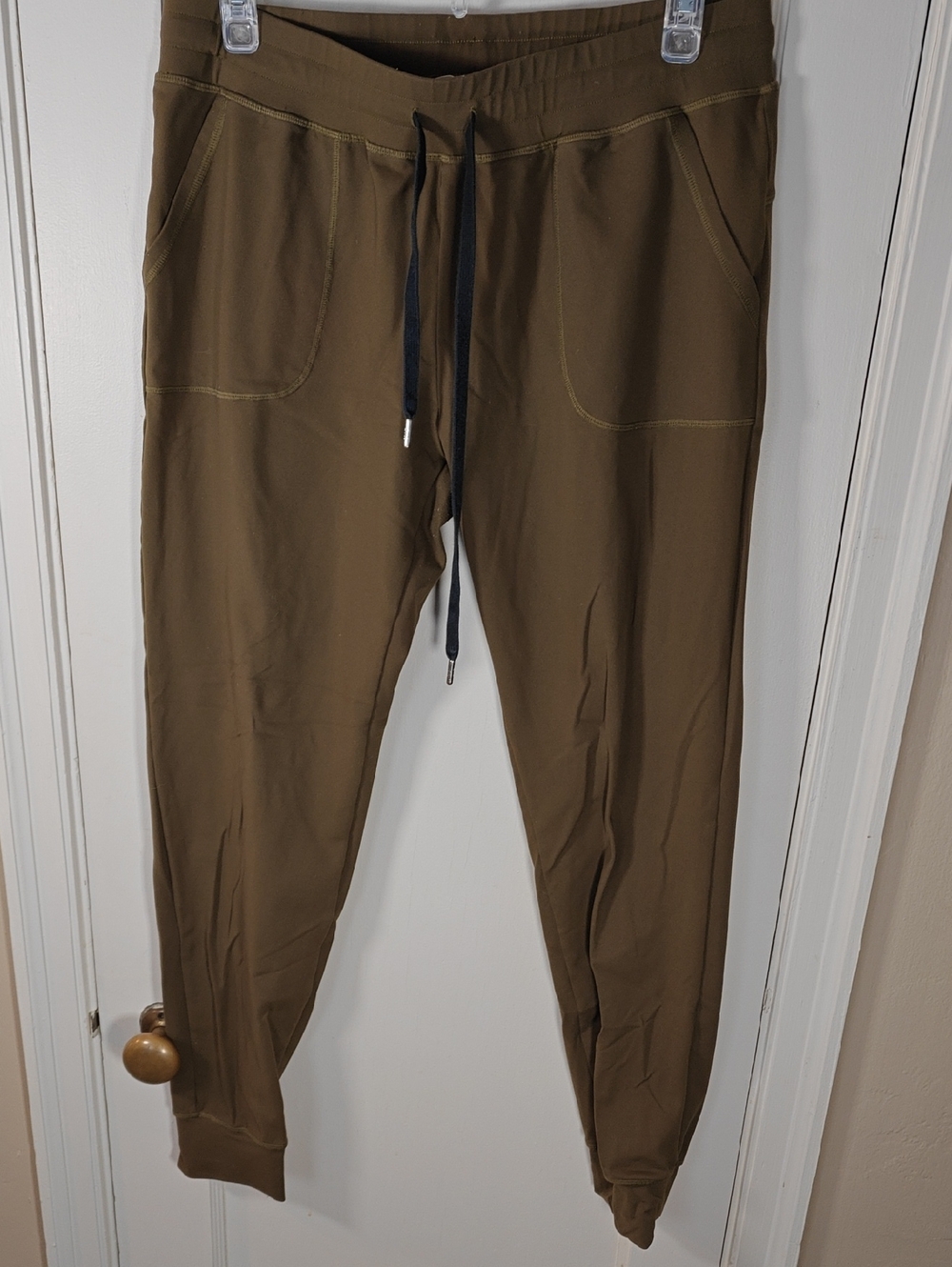 ZYIA Men's Olive Brown Jogger Pants with Drawstring